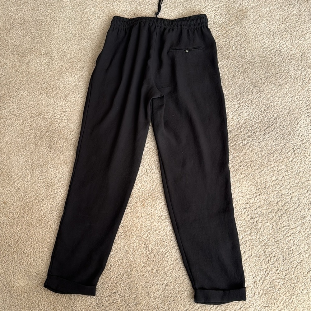 Zara Basic Tapered Drawstring Pants - image 5